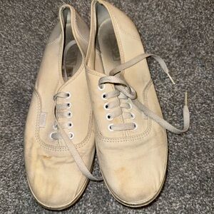 Vans Men's Beige Canvas Sneakers